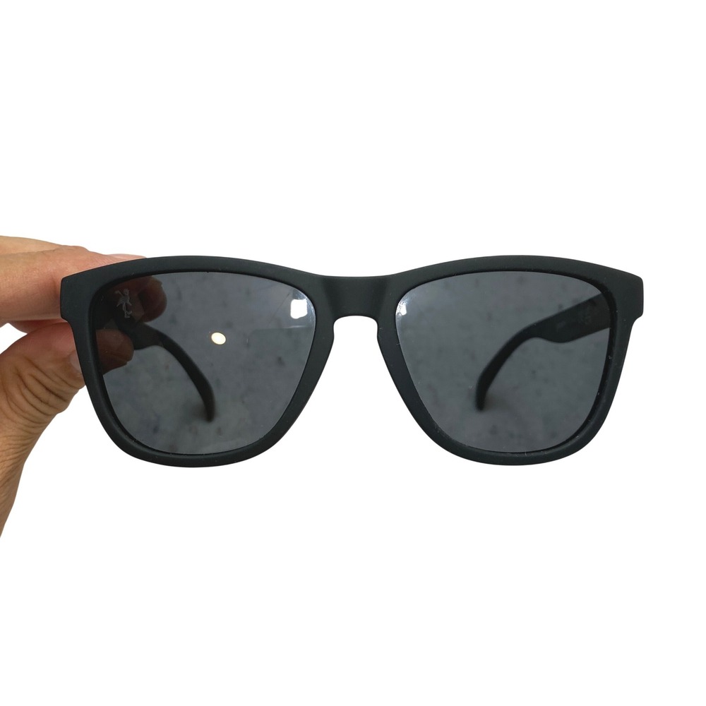 Goodr Back 9 Blackout Sunglasses Matte Black Polarized Sport Running Golf L2